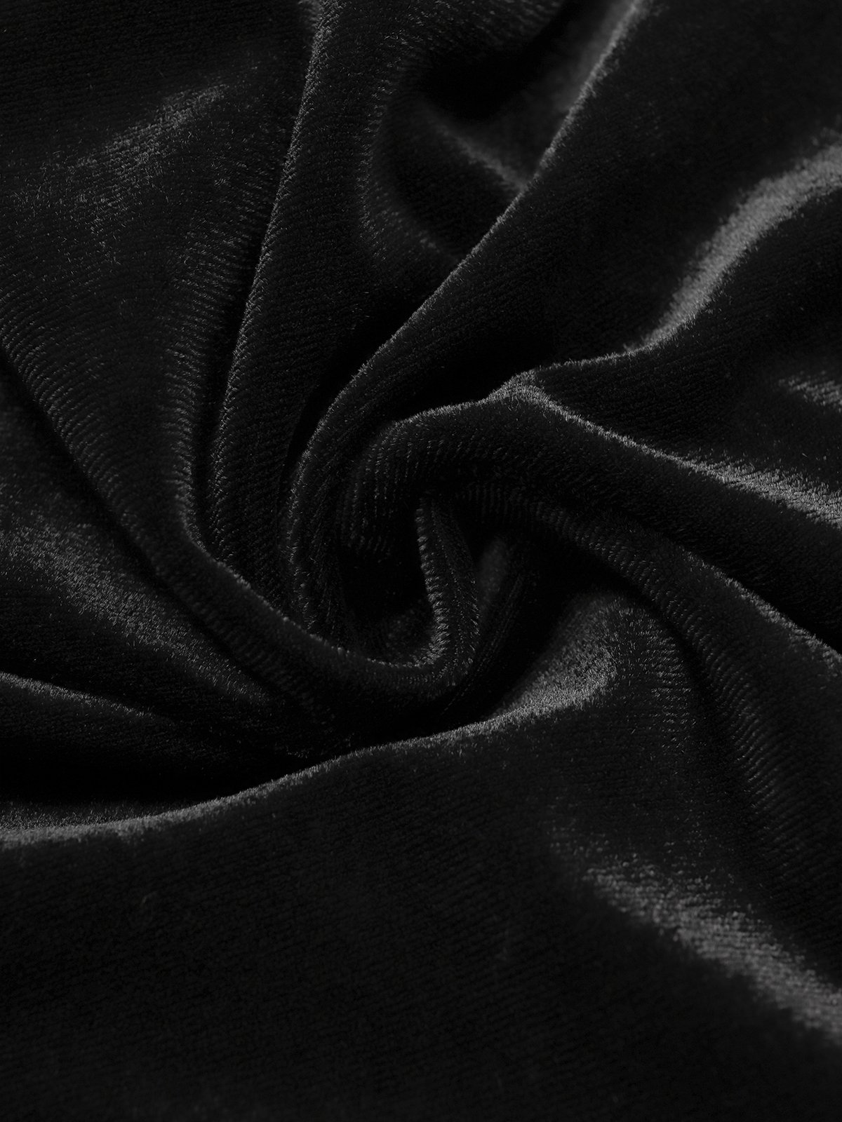 Mariage Robe & Fête Robe Plain Printemps Élégant Polyester Col Montant Micro-Élasticité Fête Mi-longue Manches Longues pour Femmes