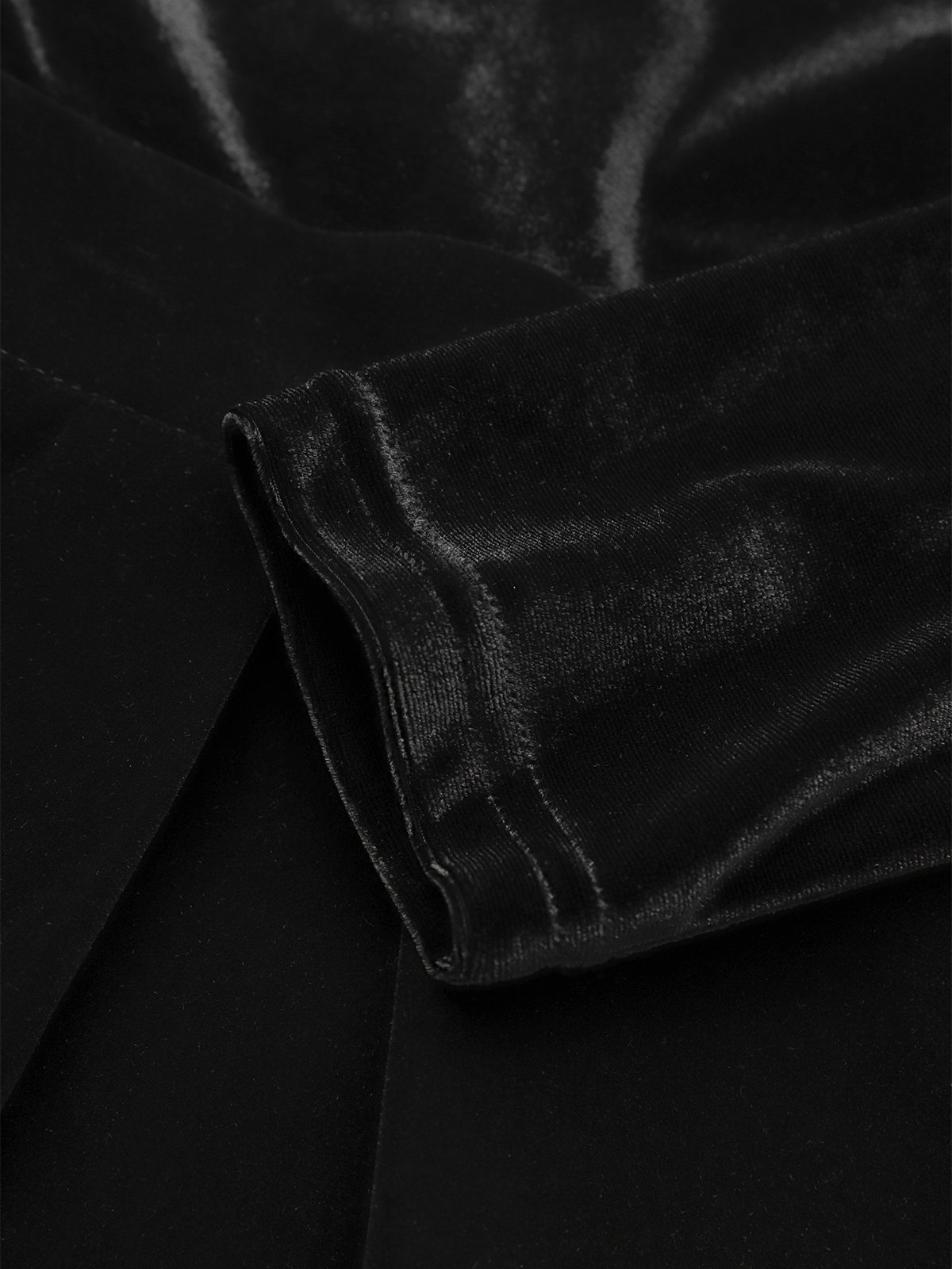Mariage Robe & Fête Robe Plain Printemps Élégant Polyester Col Montant Micro-Élasticité Fête Mi-longue Manches Longues pour Femmes