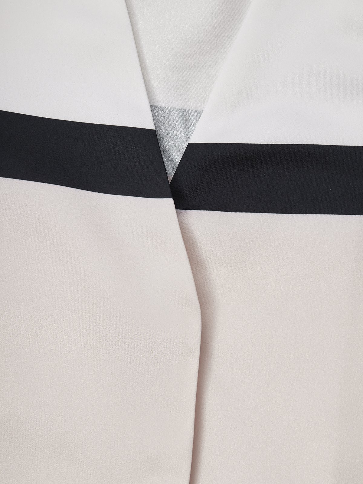 Blouse Bloc de Couleur Printemps Élégant Polyester Naturel Micro-élasticité Manches Longues Régulier Ligne X pour Femmes