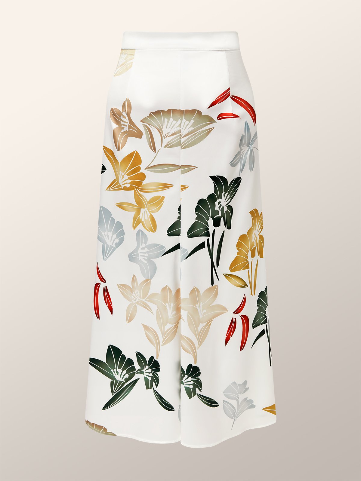 Jupes Femmes Floral Printemps / Automne Élégant Polyester Micro-élasticité Coupe Régulière Faire la navette S-Doubler Sirène