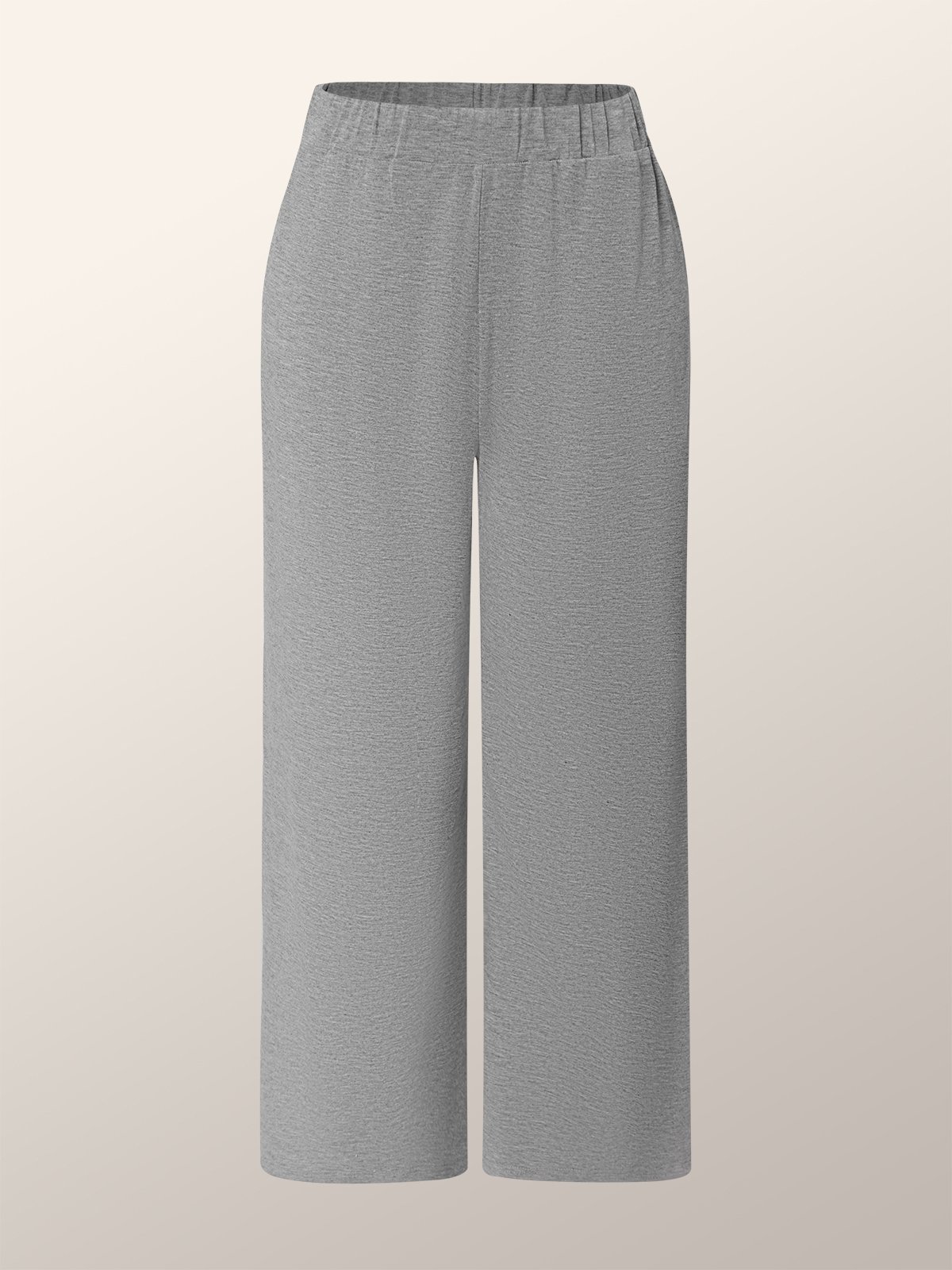 Mode Pantalons Femmes Plain Toutes Les Saisons Urbain Polyester Naturel Ample Pantalons à Jambe Large Long Trapèze