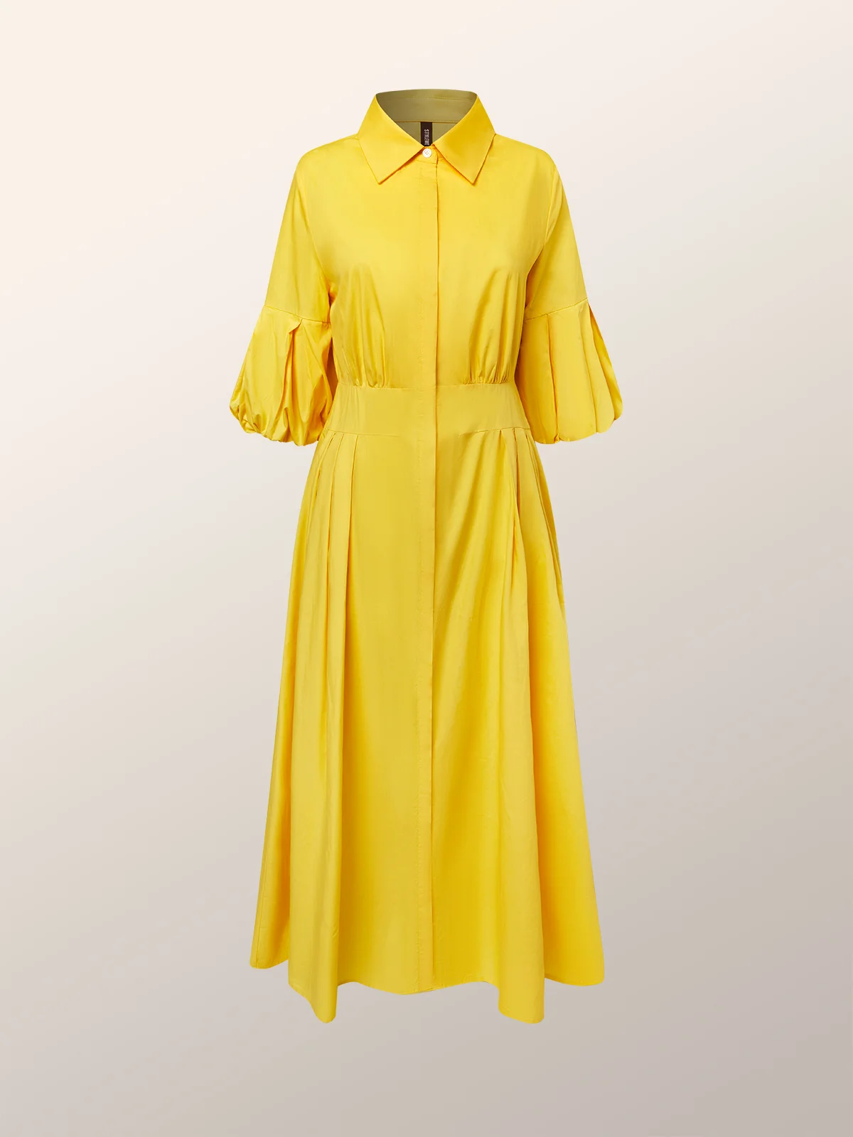Robes Femmes Plain Été Élégant Polyester Aucune élasticité Long Ligne X Régulier Robe Chemise
