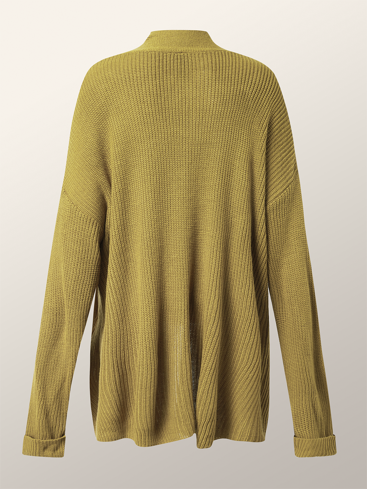 Cardigans Femmes Plain Printemps / Automne Urbain Tricoté Aucune élasticité Quotidien Ample Régulier Droit