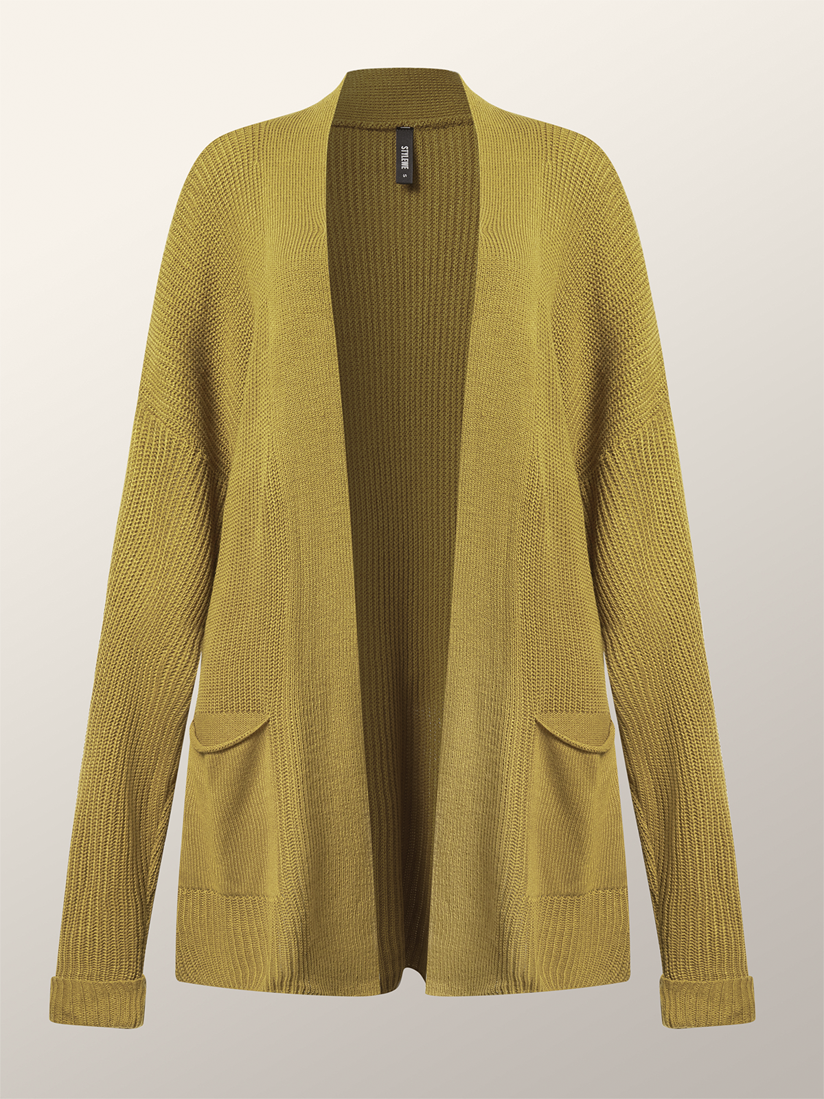 Cardigans Femmes Plain Printemps / Automne Urbain Tricoté Aucune élasticité Quotidien Ample Régulier Droit