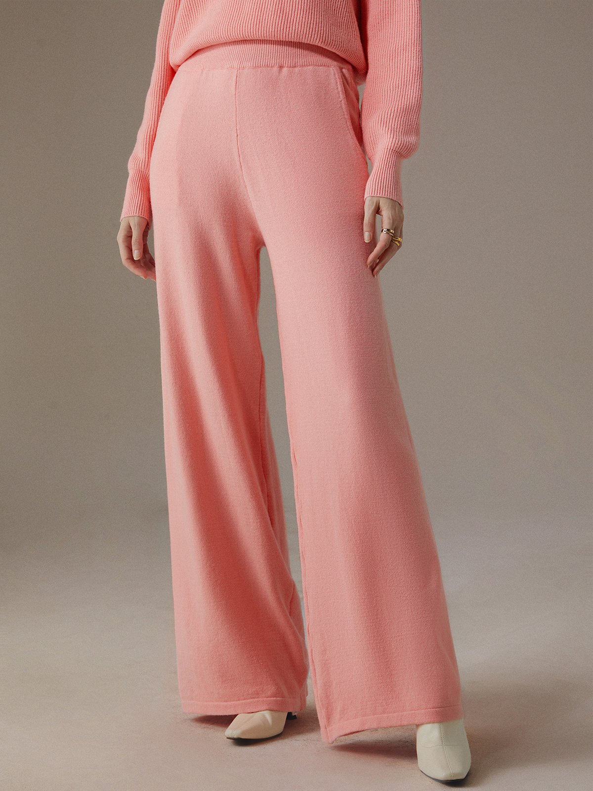Pantalons Femmes Plain Printemps / Automne Urbain Naturel Aucune élasticité Quotidien Ample Pantalon droit Droit