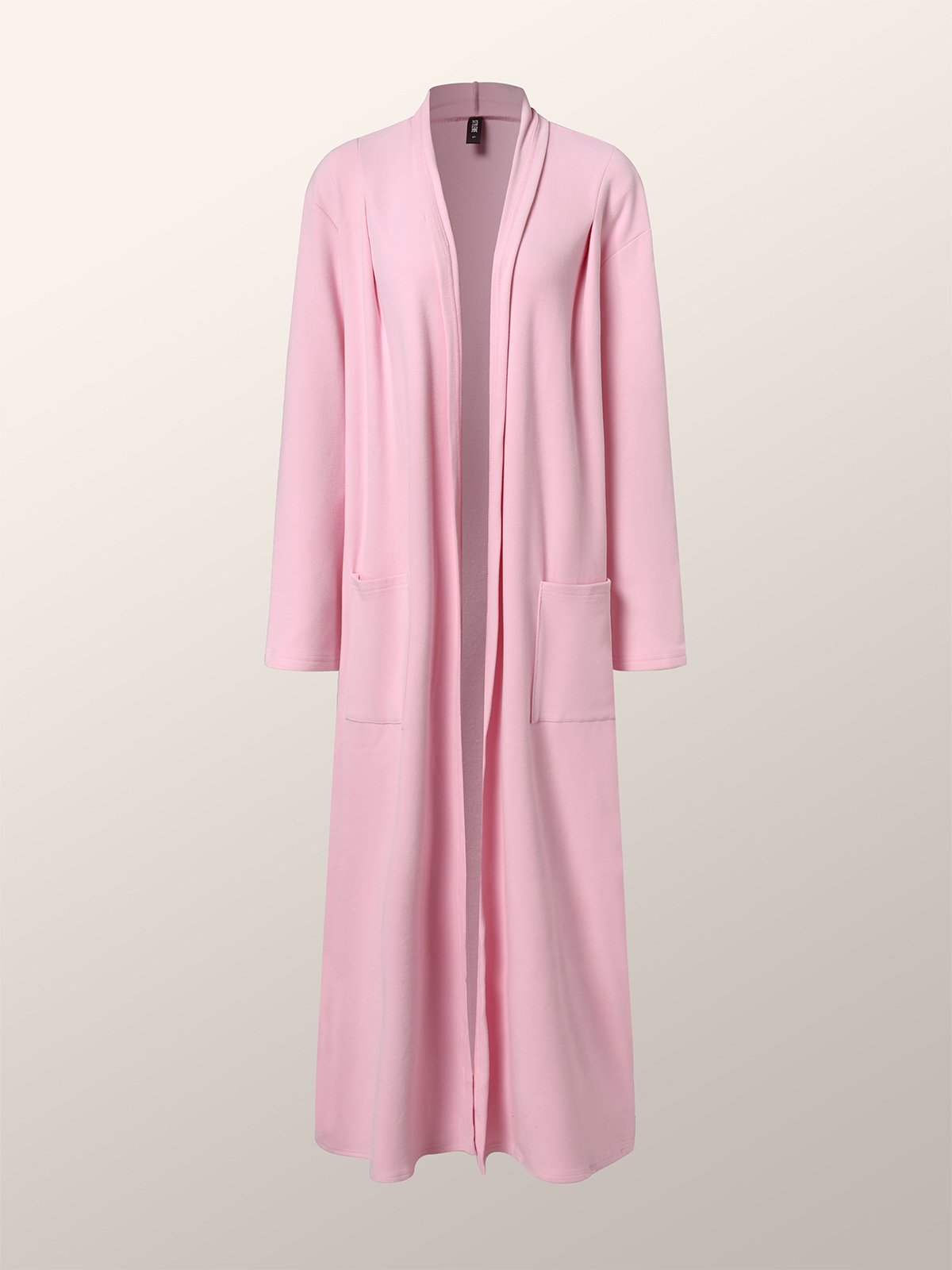 Cardigans Femmes Plain Printemps / Automne Urbain Polyester Aucune élasticité Quotidien Manches Longues Droit Régulier