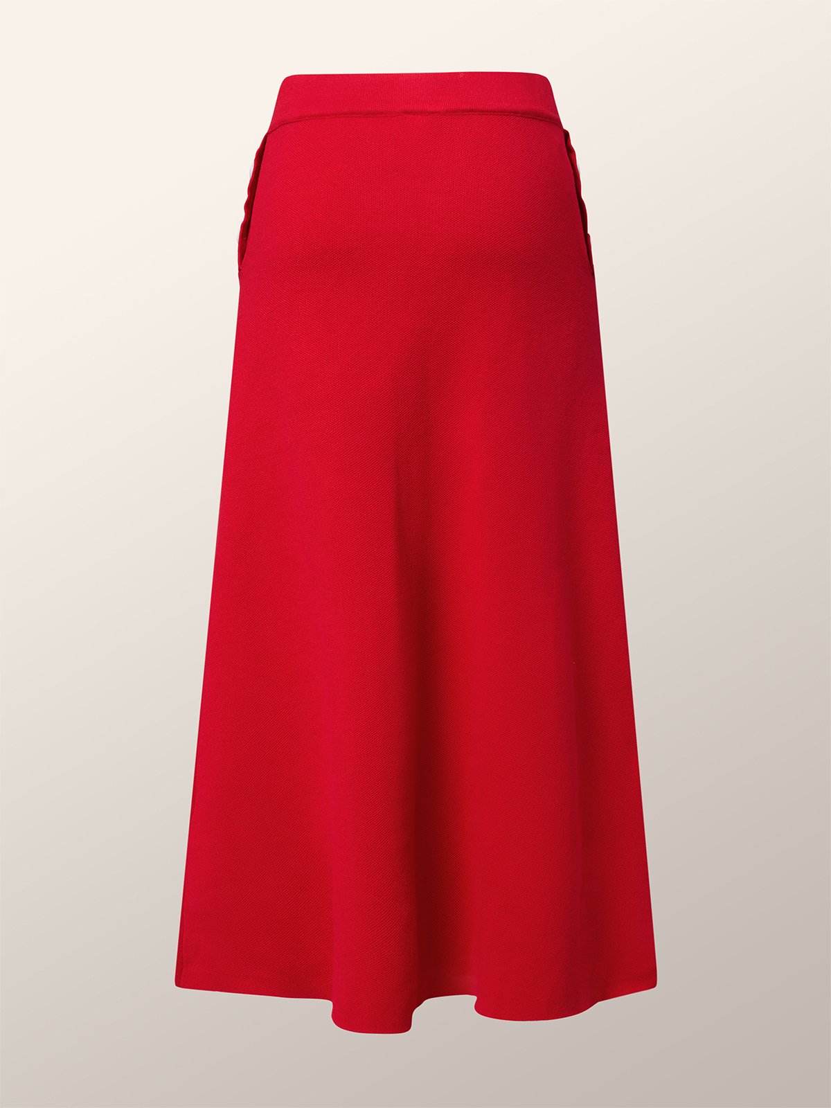 Jupes Femmes Plain Printemps / Automne Urbain Polyester Aucune élasticité Quotidien Ample Maxi Ligne X