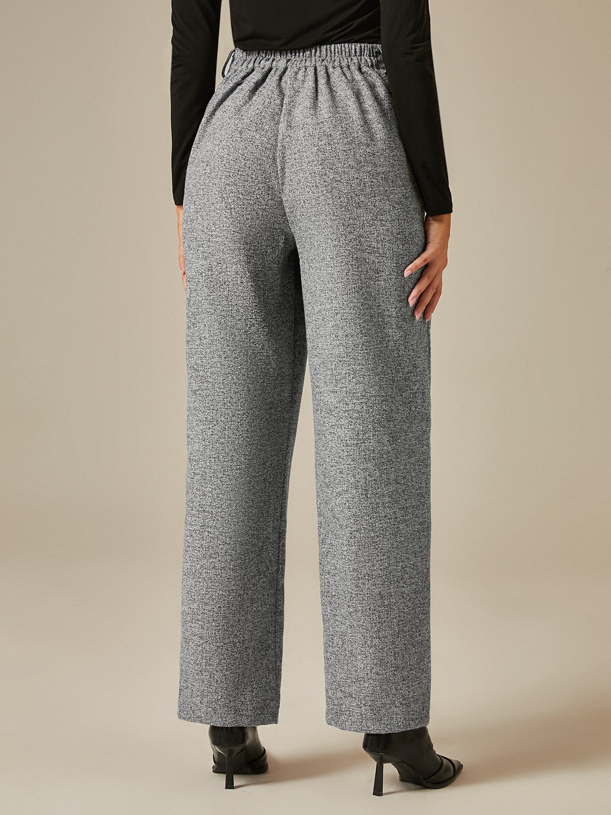 Mode Pantalons Femmes Plain Printemps / Automne Urbain Aucune élasticité Faire la navette Pantalon droit Long Droit Régulier