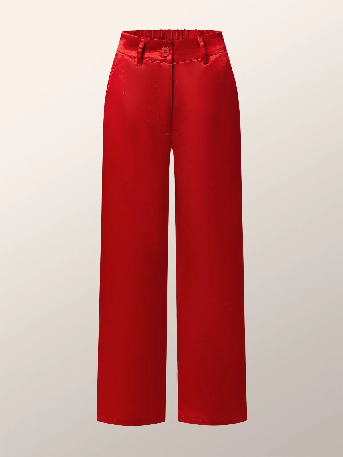 Mode Pantalons Femmes Plain Printemps / Automne Élégant Polyester Aucune élasticité Quotidien Long Droit Régulier