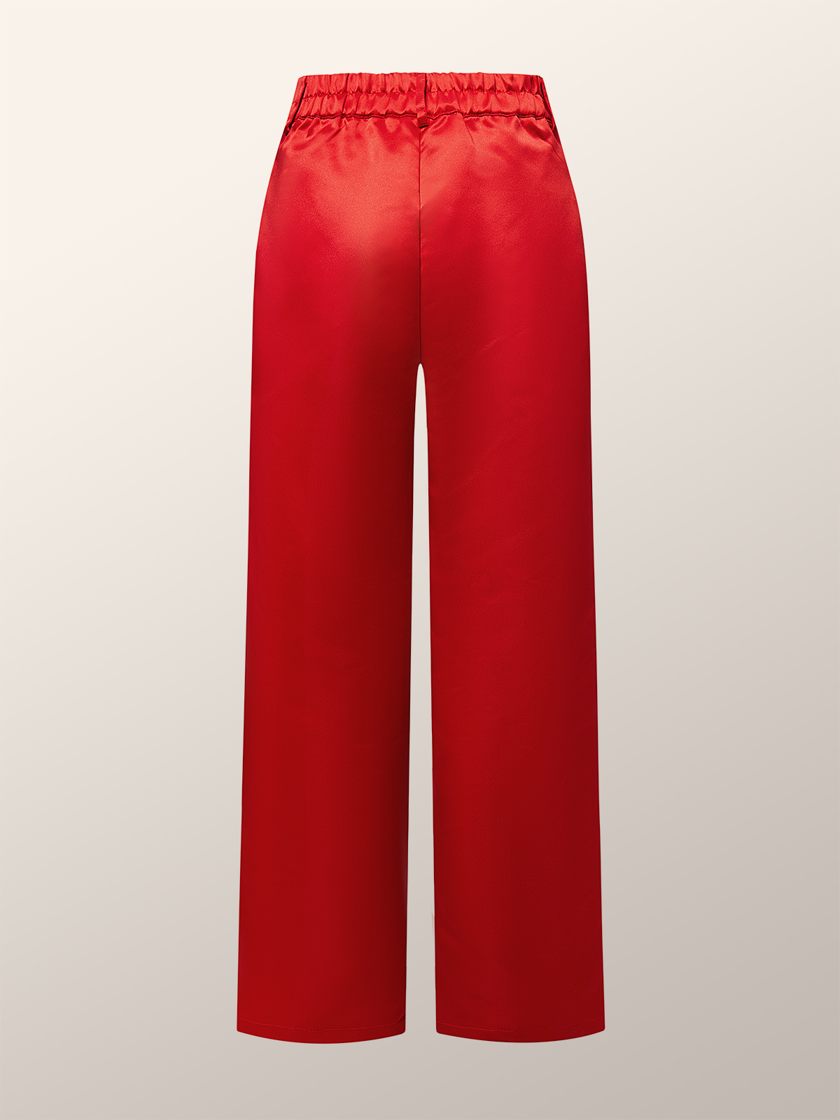 Mode Pantalons Femmes Plain Printemps / Automne Élégant Polyester Aucune élasticité Quotidien Long Droit Régulier