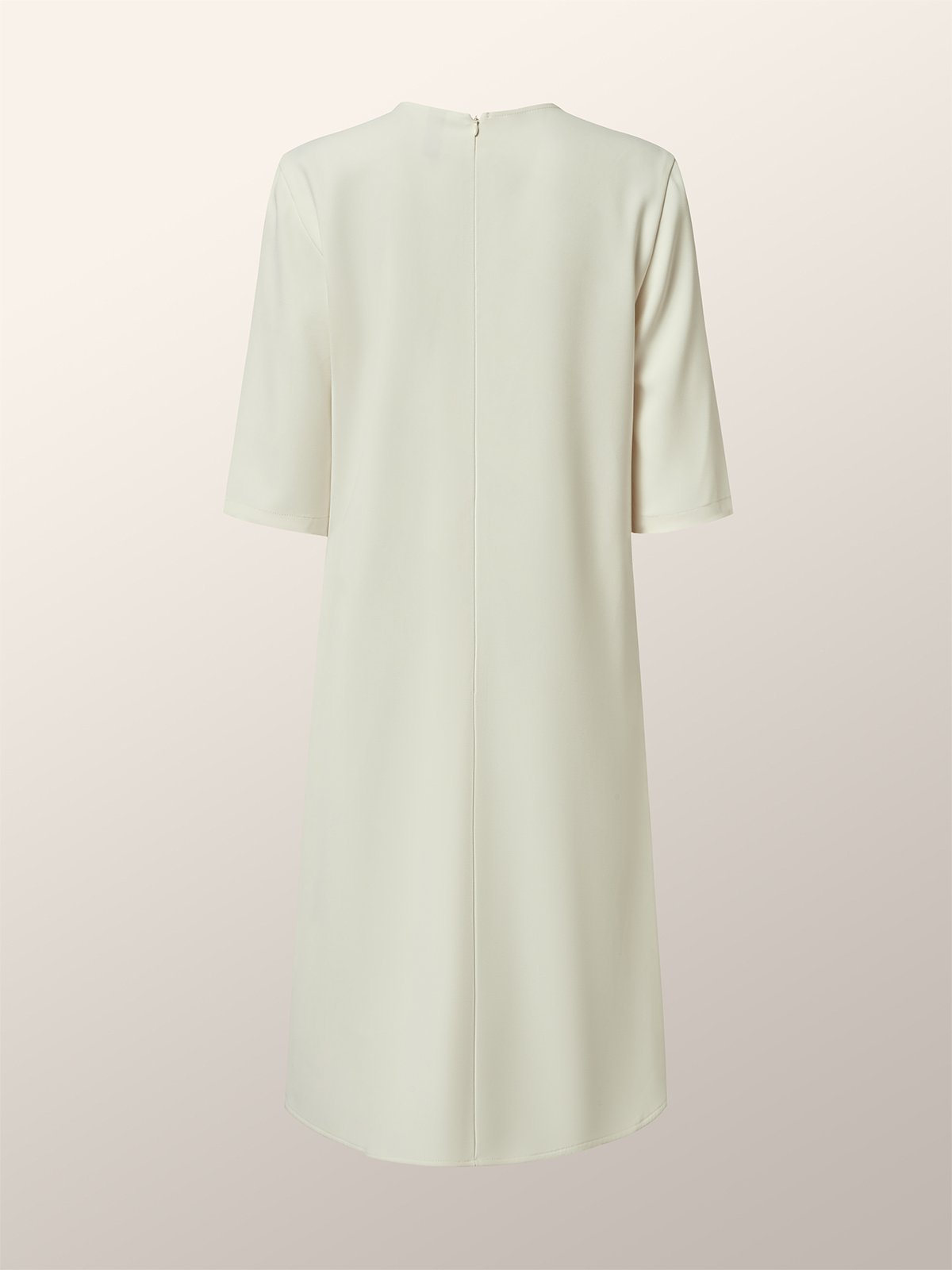 Robes Floral Été Élégant Naturel Aucune élasticité Demi Manche Col Rond Trapèze Non pour Femmes