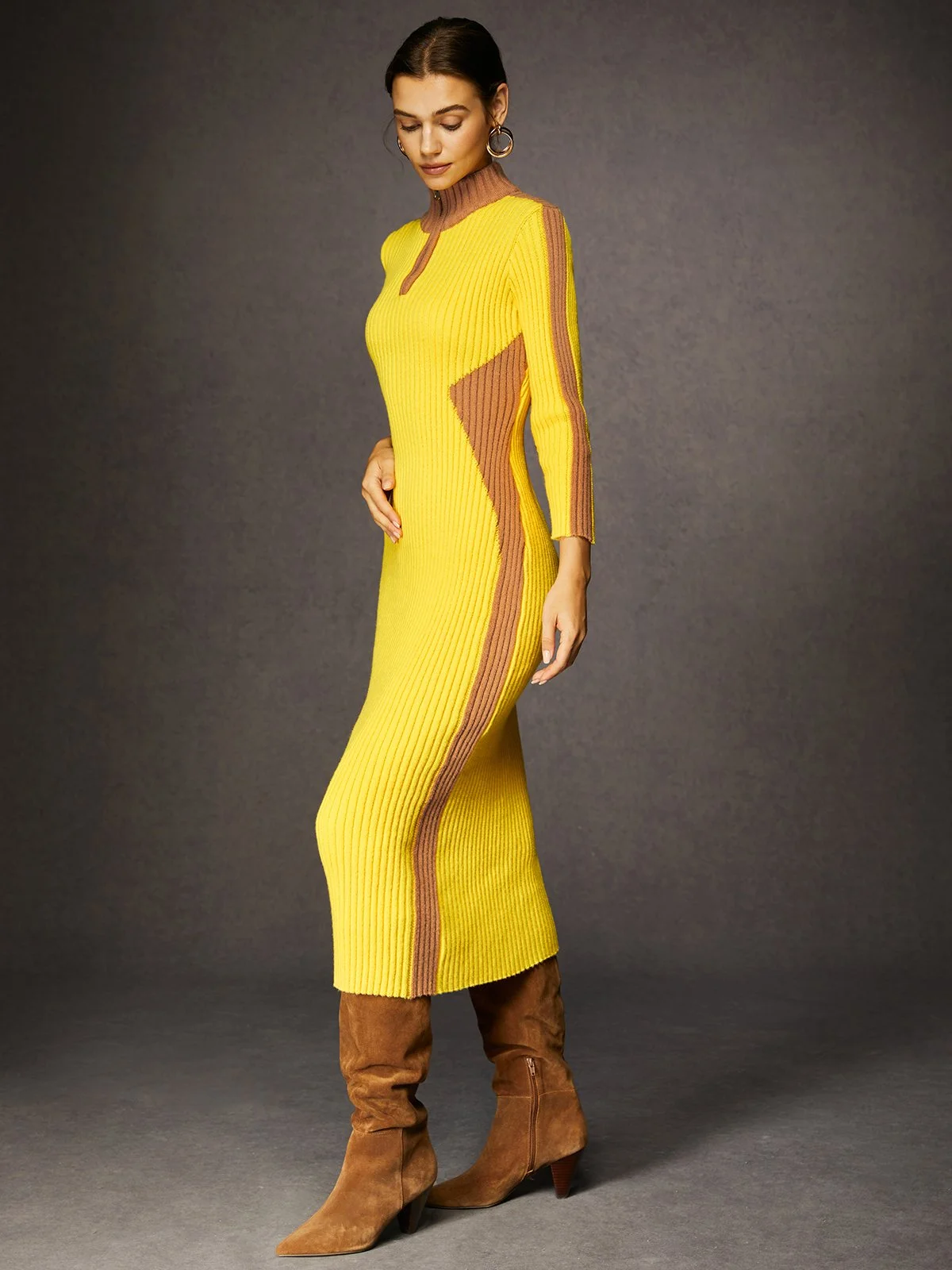Robes Pulls Plain Automne Urbain Viscose Aucune élasticité Quotidien Collant Régulier Non pour Femmes
