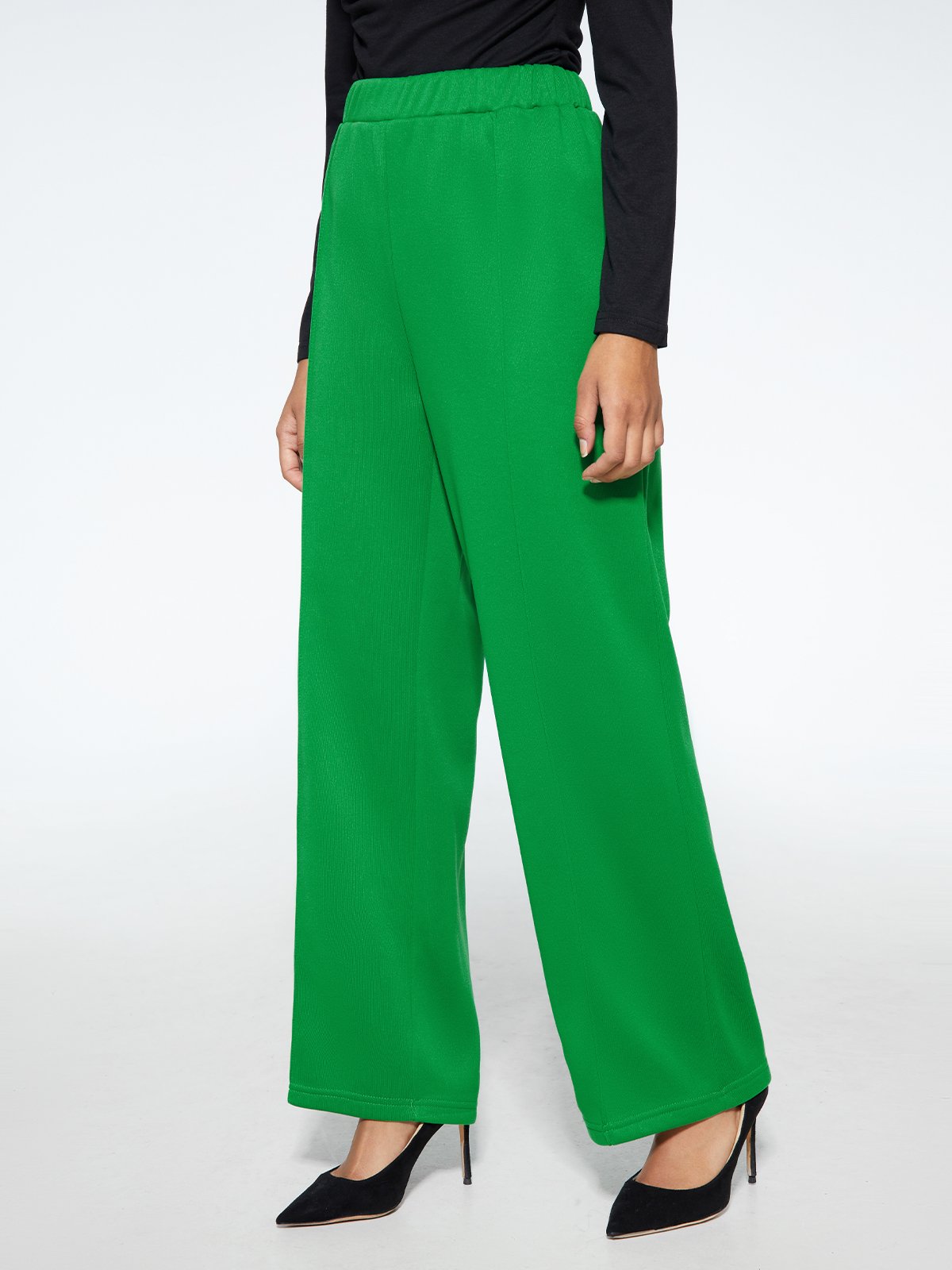 Décontracté Pantalons Femmes Décontracté Plain Printemps Polyester Naturel Quotidien Ample H-ligne Régulier