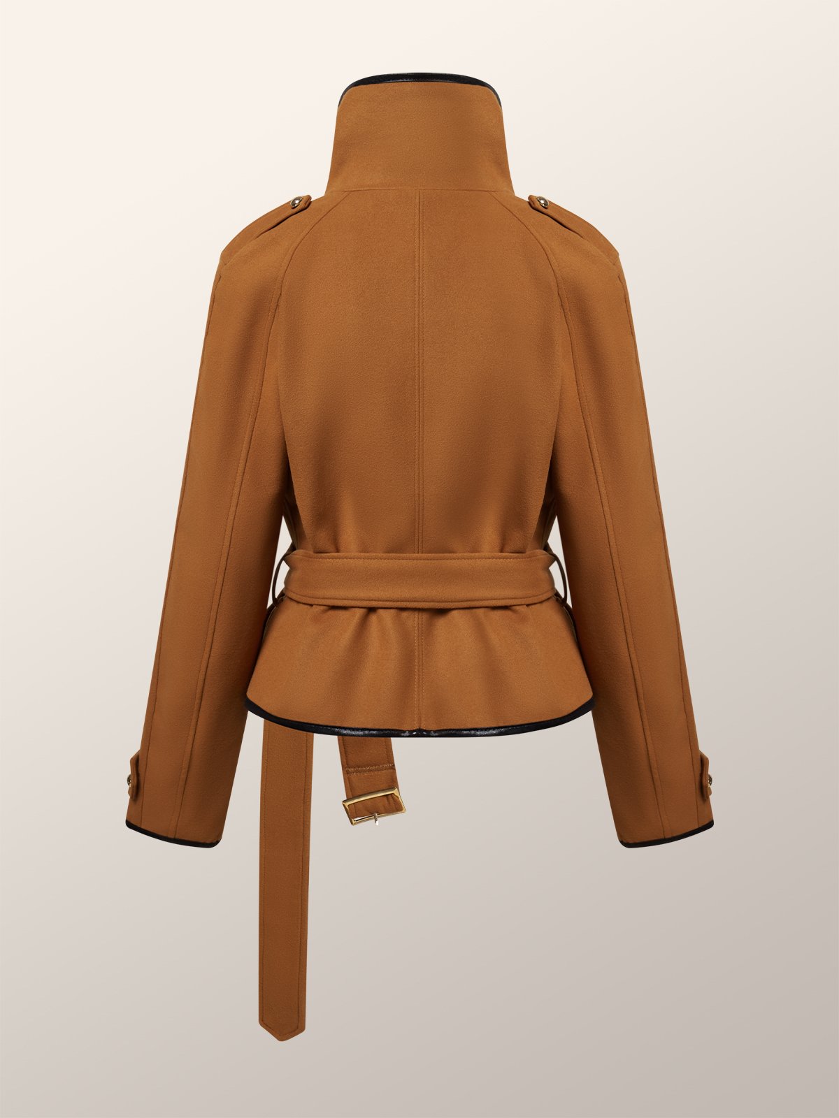 Blouson Plain Hiver Urbain Naturel Aucune élasticité Coupe Régulière Manches Longues Col Roulé Régulier pour Femmes