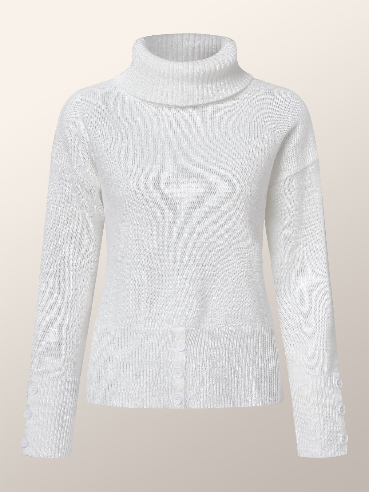 Pull Femmes Plain Simple Automne 1 * robe Manches Longues Régulier Droit Régulier Élasticité moyenne