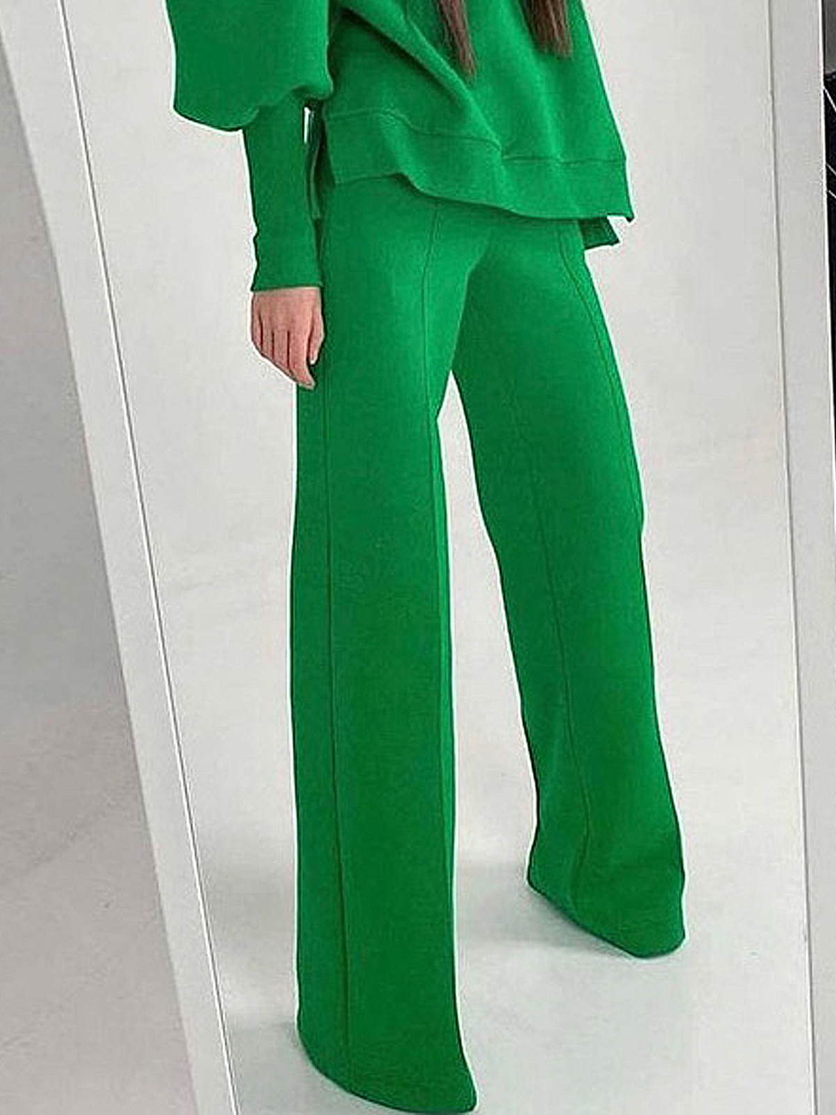 Décontracté Pantalons Femmes Décontracté Plain Printemps Polyester Naturel Quotidien Ample H-ligne Régulier