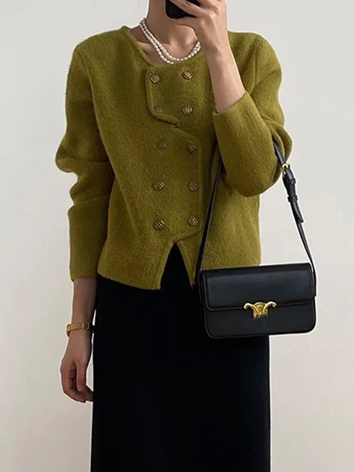 Cardigans Plain Printemps / Automne Urbain Naturel Aucune élasticité Quotidien Coupe Régulière Manches Longues Régulier pour Femmes