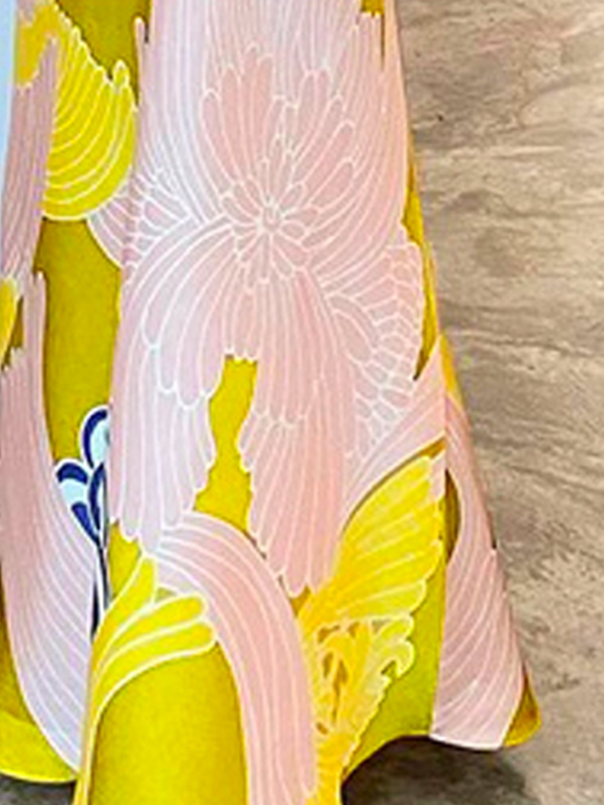 Jupes Floral Printemps / Automne Élégant Polyester Taille Haute Aucune élasticité Quotidien Coupe Régulière Maxi pour Femmes