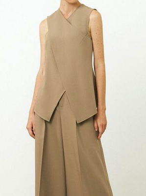 Top Débardeur Tops Plain Été Urbain Polyester Quotidien Coupe Régulière Sans Manches Droit Régulier pour Femmes