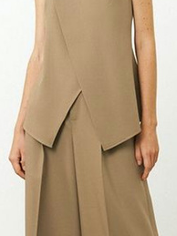 Top Débardeur Tops Plain Été Urbain Polyester Quotidien Coupe Régulière Sans Manches Droit Régulier pour Femmes