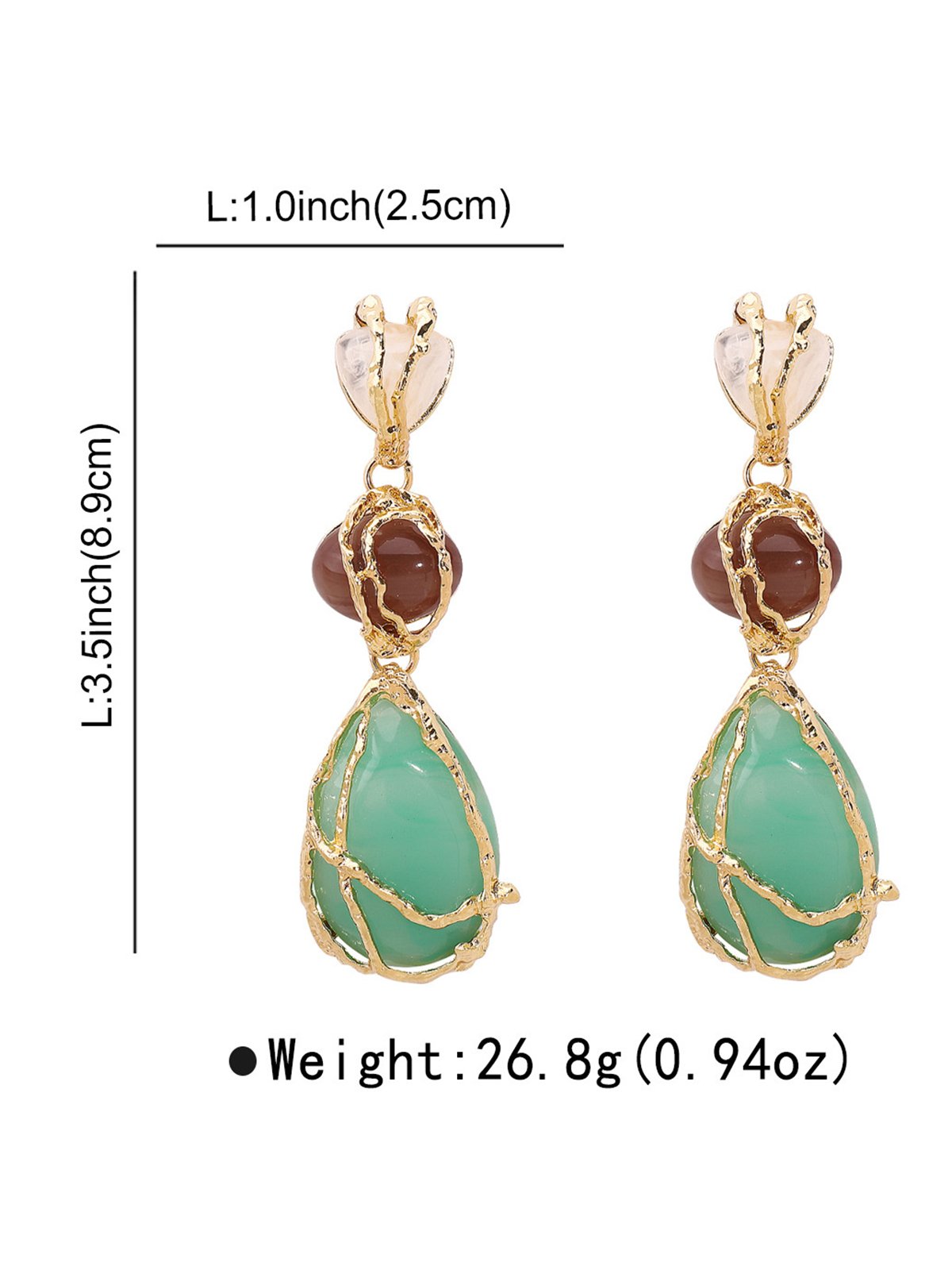 Boucles d'Oreilles Géométrique Toutes Les Saisons Élégant Fête Métal ÉPINGLES Style Pendre pour Femmes