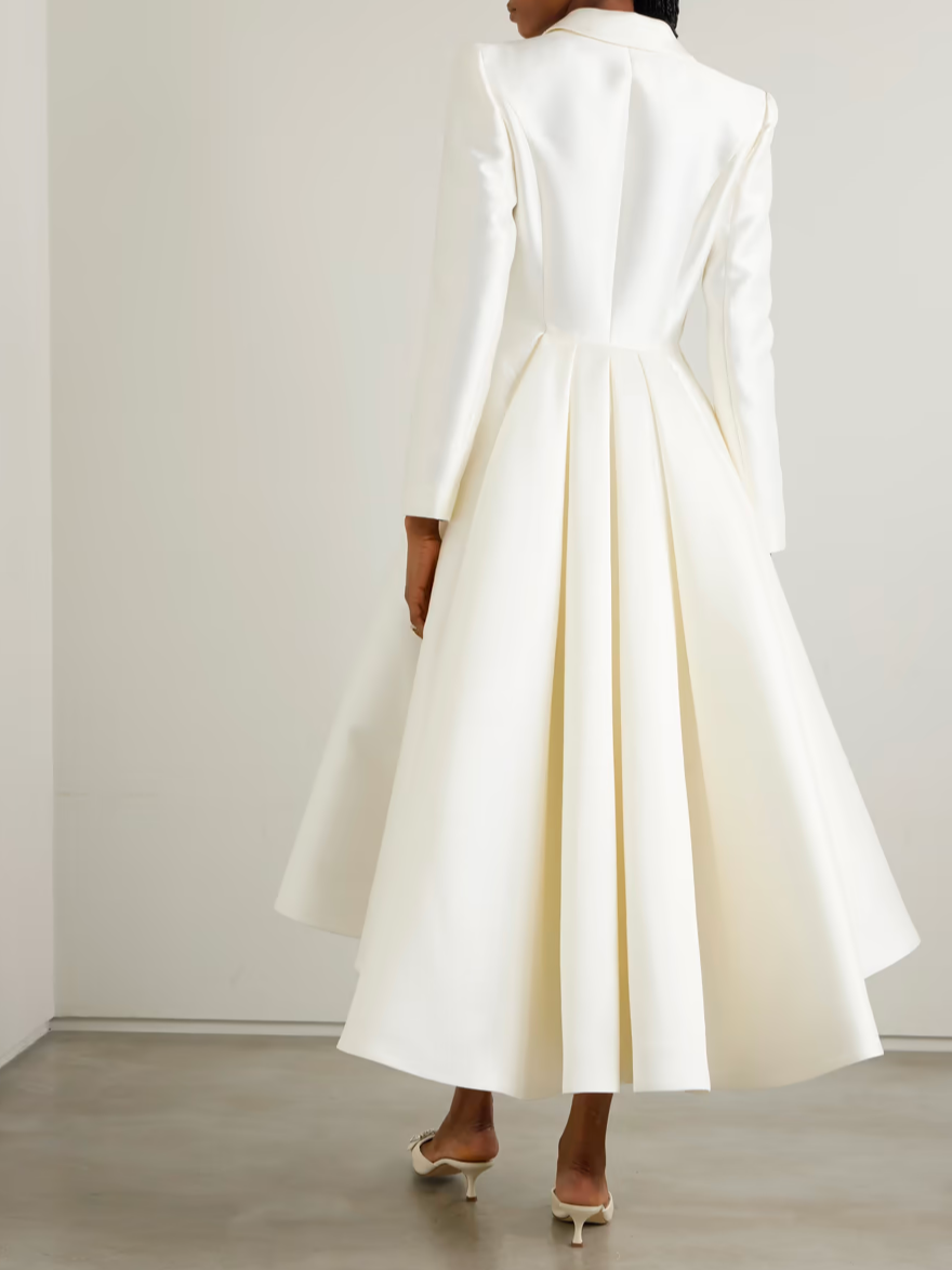 Robes Plain Printemps / Automne Élégant Naturel Quotidien Coupe Régulière Manches Longues Manches régulières Non pour Femmes