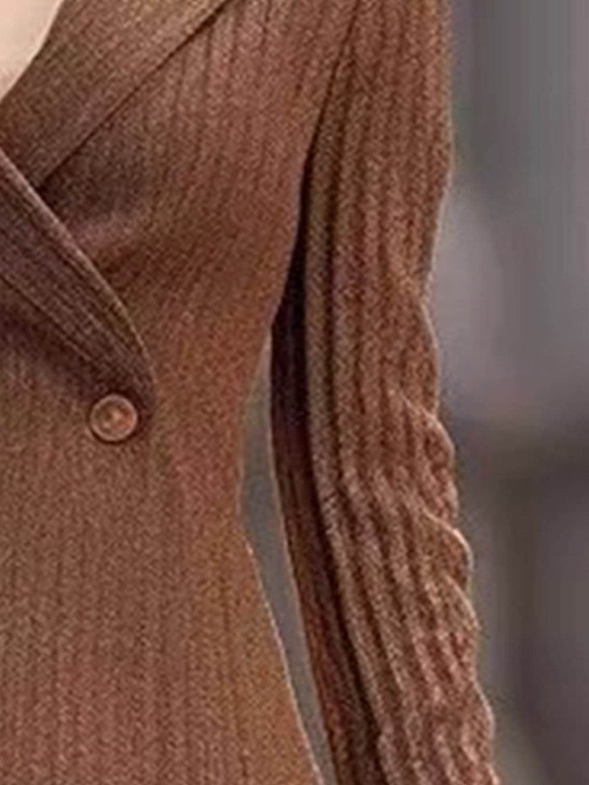 Cardigans Plain Printemps / Automne Urbain Coupe Régulière Manches Longues à Col Revers Régulier Ligne X Régulier pour Femmes