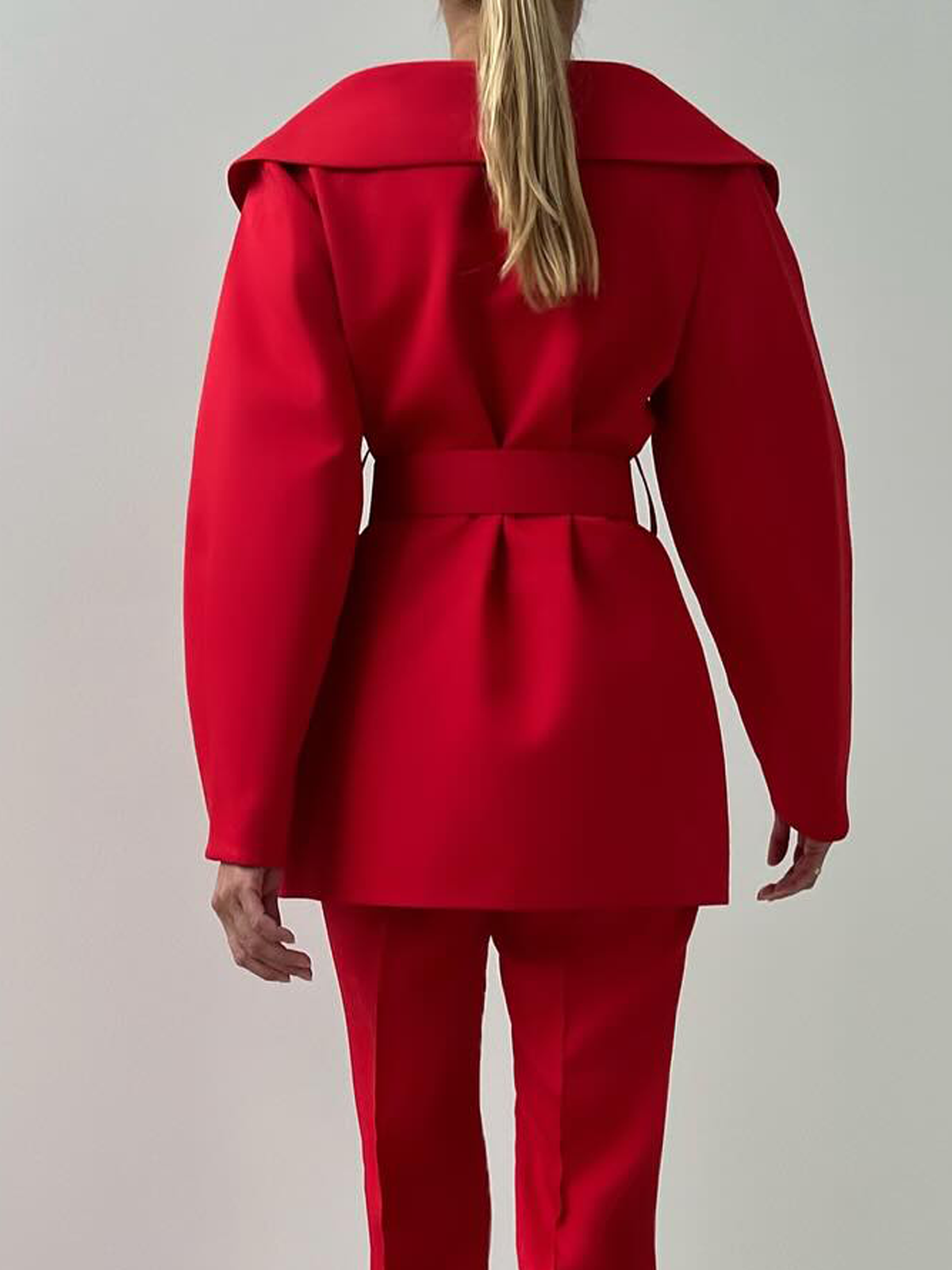 Blazers Plain Printemps / Automne Urbain Polyester Aucune élasticité Coupe Régulière Ligne X Manches régulières Bal pour Femmes