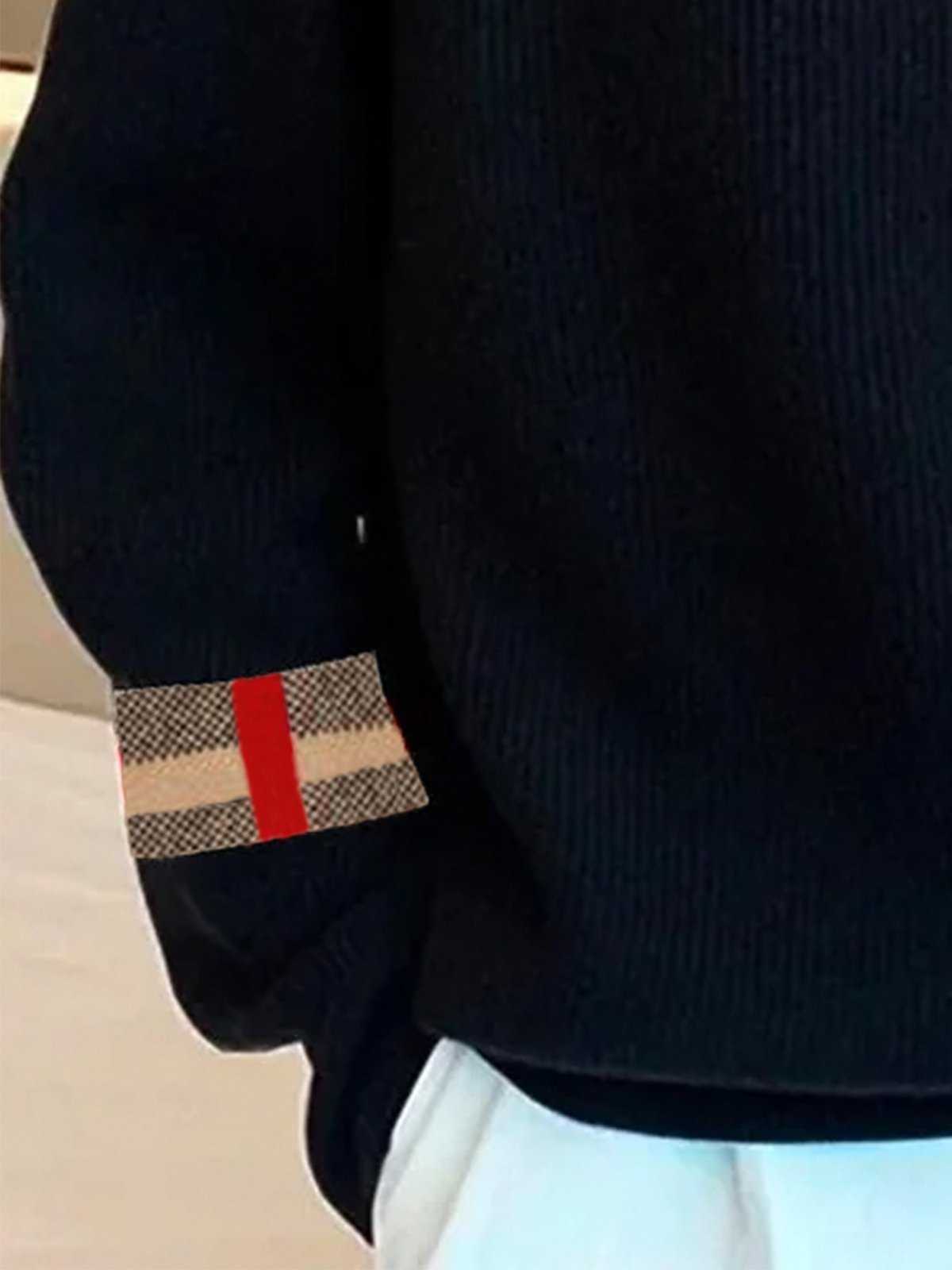 Pulls Femmes Hiver Plaid Urbain à Manches de Raglan Poids lourd Quotidien Col Roulé Droit Élasticité moyenne
