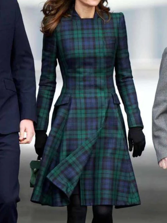Robe Élégante à Carreaux / Plaid