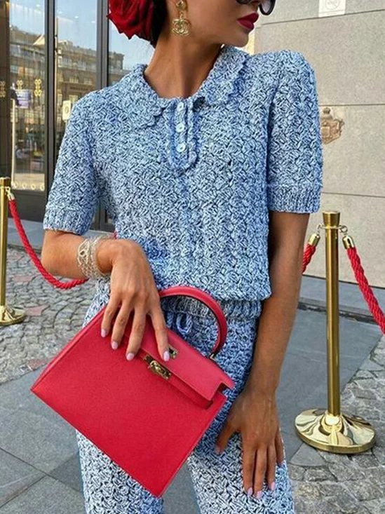 Pulls Femmes Plain Automne Urbain Acrylique Micro-élasticité Quotidien Coupe Régulière Régulier Régulier
