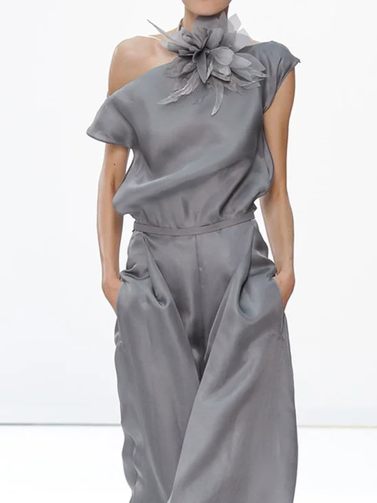Chemises Femmes Plain Été Élégant Polyester Léger Aucune élasticité Quotidien Manches Courtes Droit