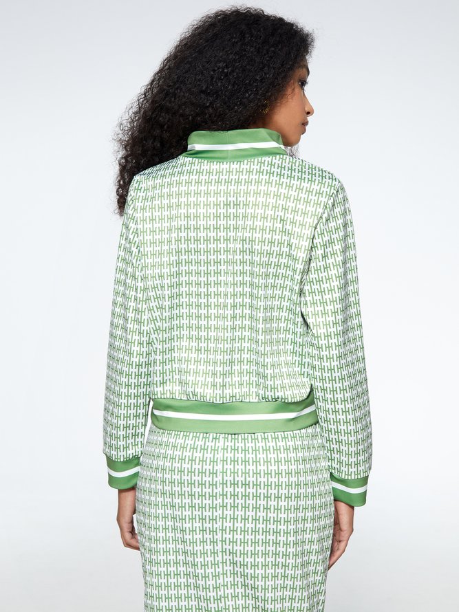 Tops Femmes Géométrique Hiver Urbain Quotidien Coupe Régulière 1 * Top Régulier T-ligne Élasticité moyenne
