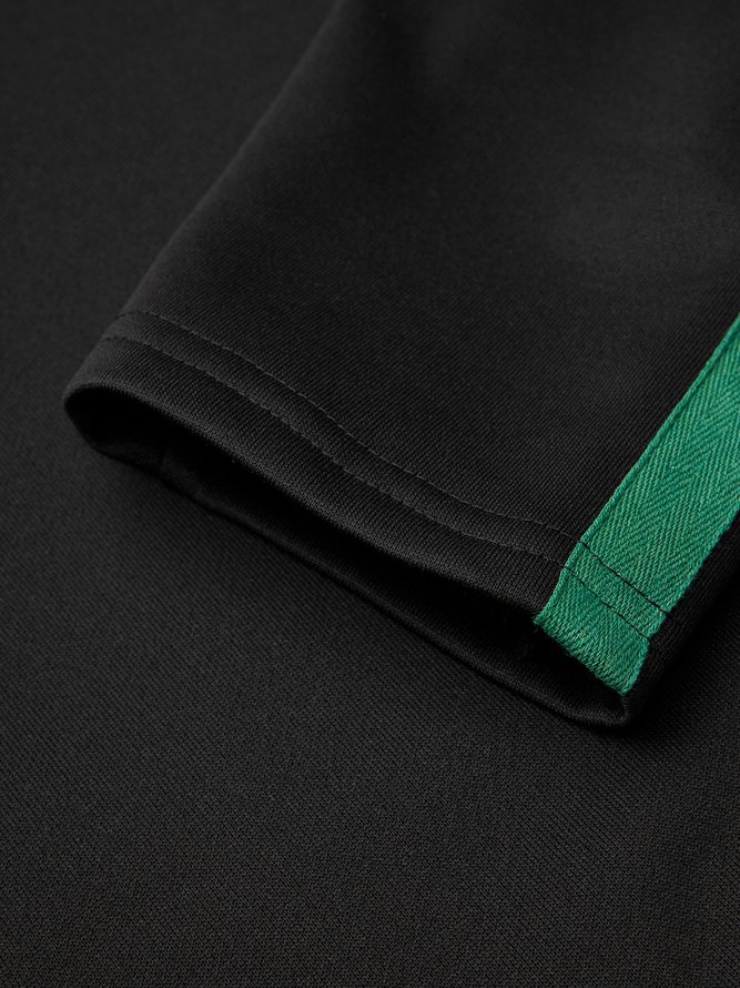 Sweat-shirts Décontracté Bloc de Couleur Printemps Polyester Micro-élasticité Quotidien Ample Manches Longues Régulier pour Femmes