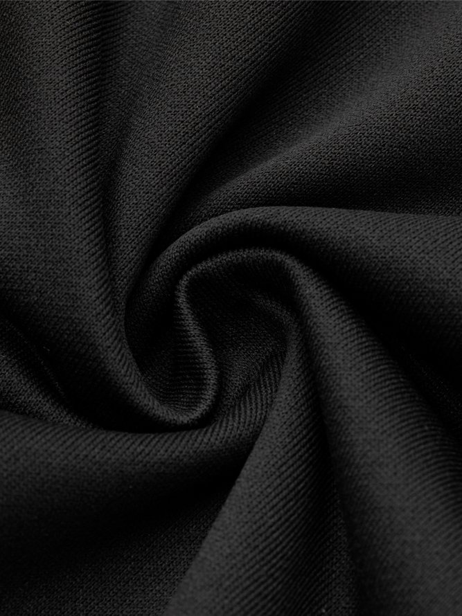 Sweat-shirts Décontracté Bloc de Couleur Printemps Polyester Micro-élasticité Quotidien Ample Manches Longues Régulier pour Femmes
