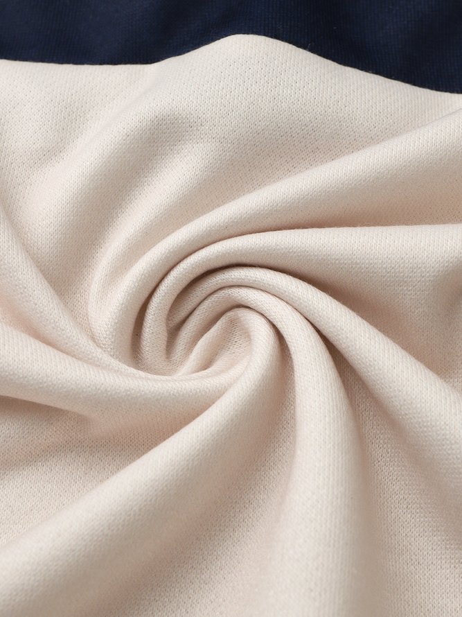 Géométrique Décontracté Automne Col V Quotidien Manches Longues Régulier Droit Régulier Taille Sweat-shirts pour Femmes