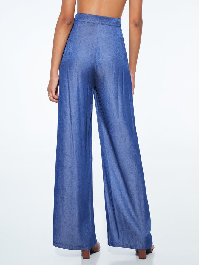 Long Taille Haute Quotidien Urbain Adapté Mode Pantalons