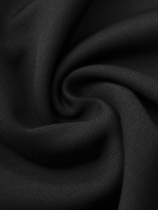 Robes Plaine Automne Élé Manches Lanterne Naturel Coupe régulière Manches longues Col rond S-Line pour Femme