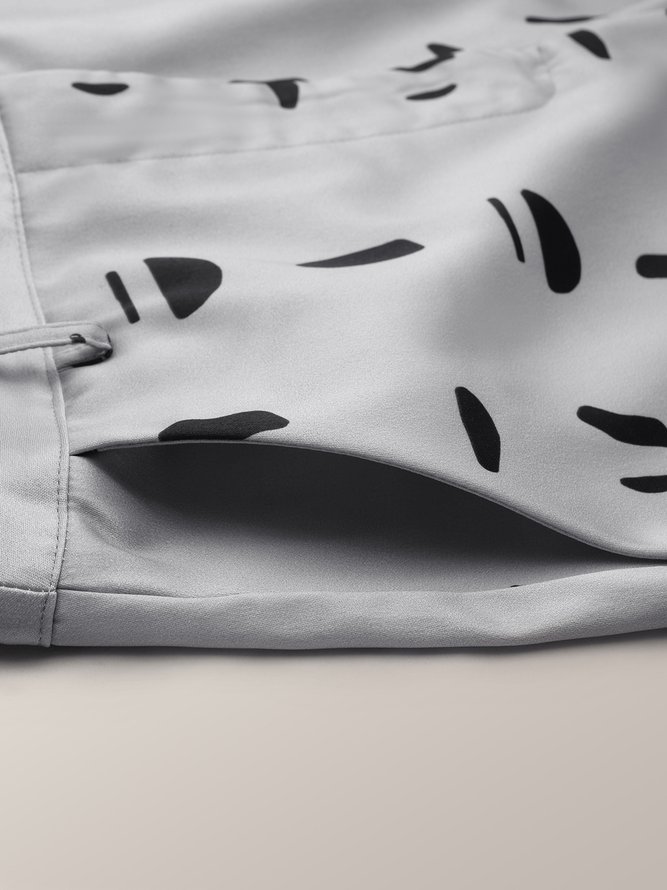 Automne Droit Faire la navette Géométrique Urbain Mode à La Cheville Pantalons Pantalons