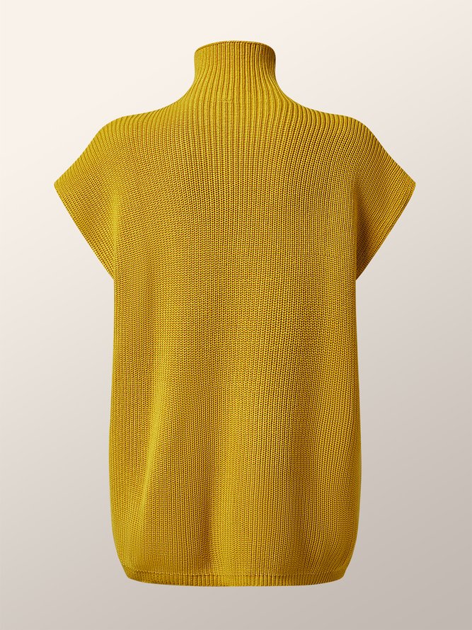 Pull Plain Simple Automne Acrylique Quotidien Pull-over Régulier Régulier Régulier Taille pour Femmes