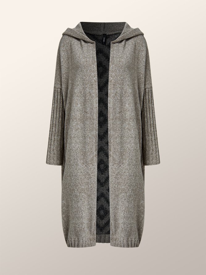 Pull Manteau Géométrique Hiver Urbain Polyester Naturel Quotidien Ample H-ligne Régulier pour Femmes