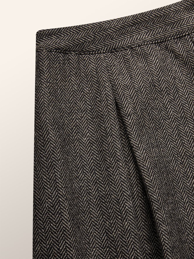 Mode Pantalons Femmes Plain Hiver Urbain Polyester Aucune élasticité Quotidien Ample H-ligne Régulier