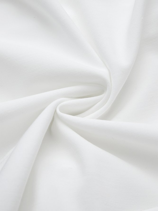 Blouse Plain Simple Automne Polyester Aucune élasticité Coupe Régulière Manches Longues Col Rond Régulier pour Femmes