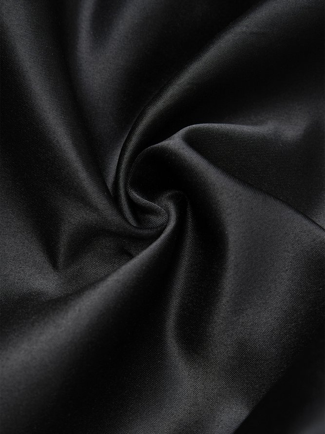 Jupe Femmes Plain Printemps Élégant Taille Haute Aucune élasticité Quotidien Coupe Régulière Mi-longue S-ligne