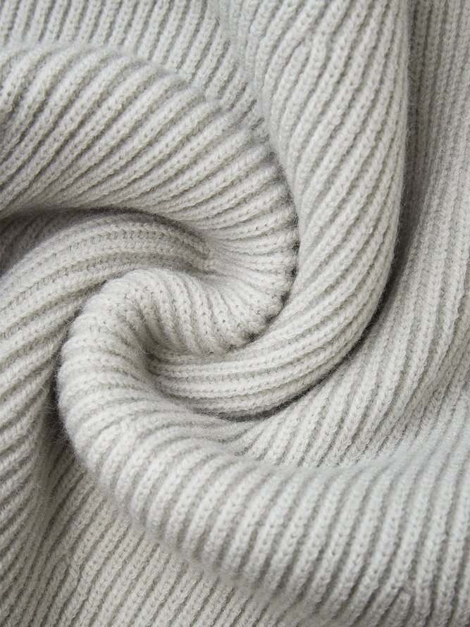 Jupe Plain Hiver Élégant Acrylique Taille Haute Quotidien Coupe Régulière Mi-longue S-ligne pour Femmes
