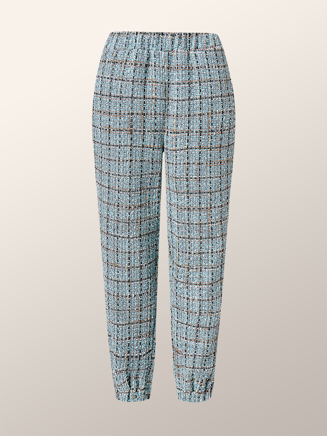 Mode Pantalons Femmes Plain Hiver Urbain Polyester Aucune élasticité Coupe Régulière Long H-ligne Régulier