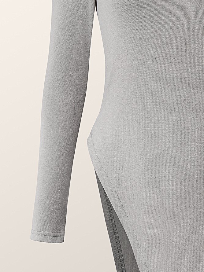 Top Asymétrique Quotidien Élégant Simple Pour Automne