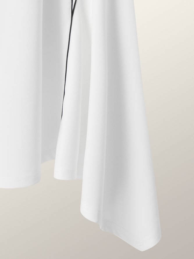 Jupe Plaine Automne Elé Polyester Quotidien Longue Taille médiale Normal Autres pour Femme