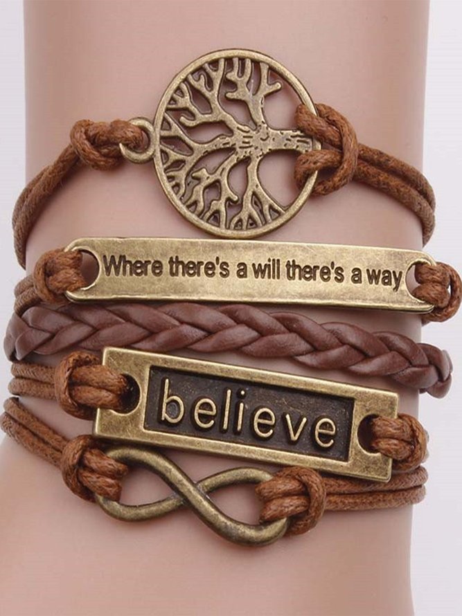 Comme Image Alliage Décontracté Bracelet