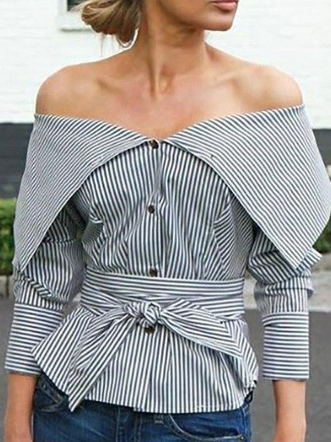Droit Blouse Décontractés